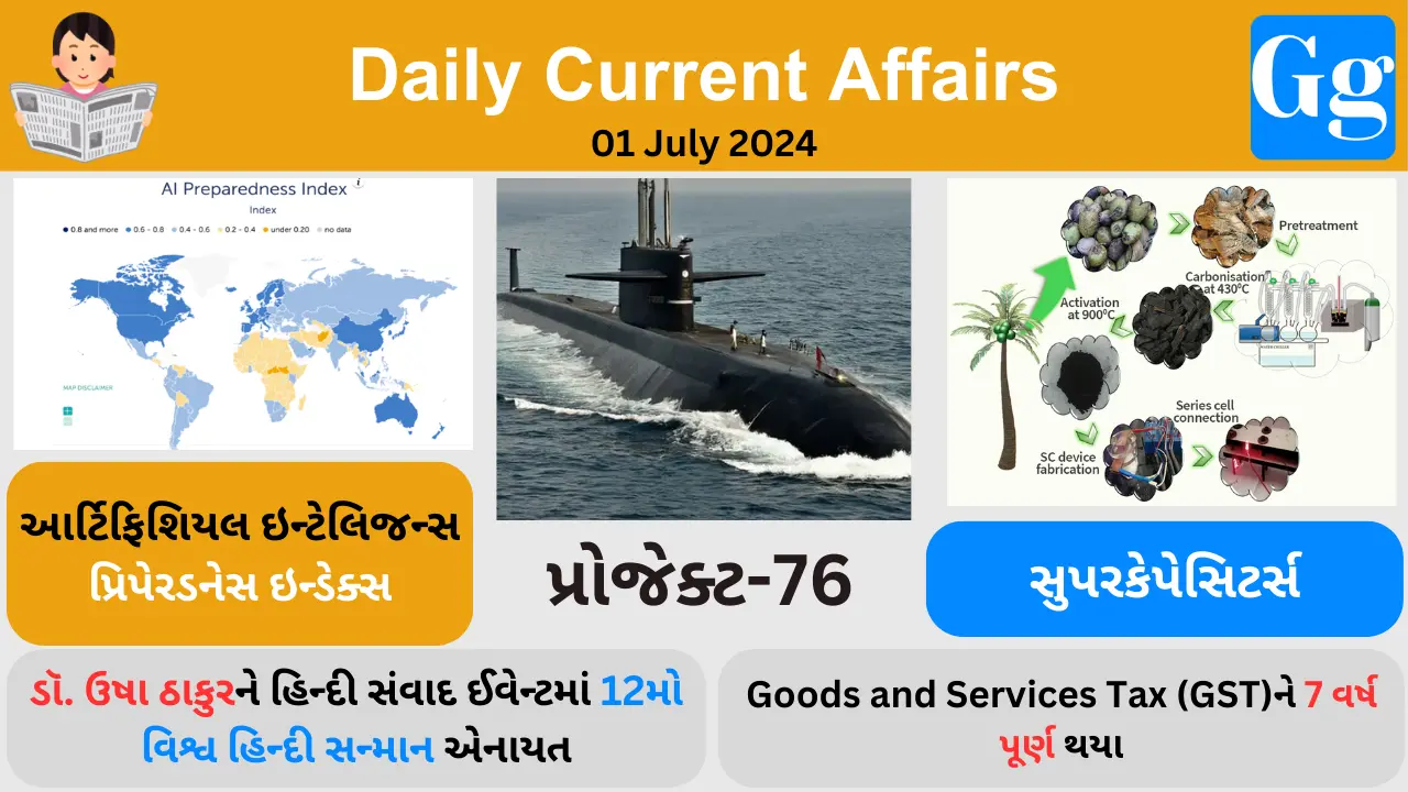 Daily Current Affairs 01 July 2024