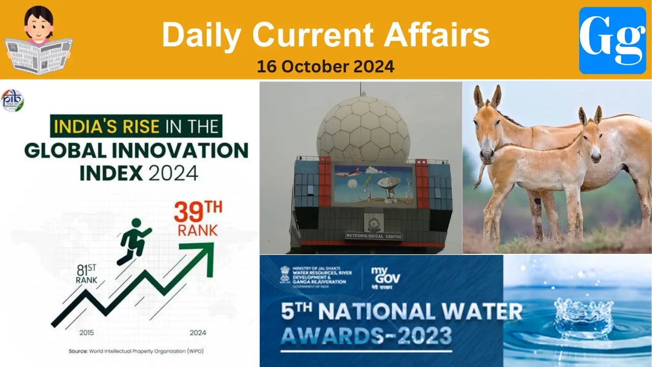 Daily Current Affairs 16 October 2024