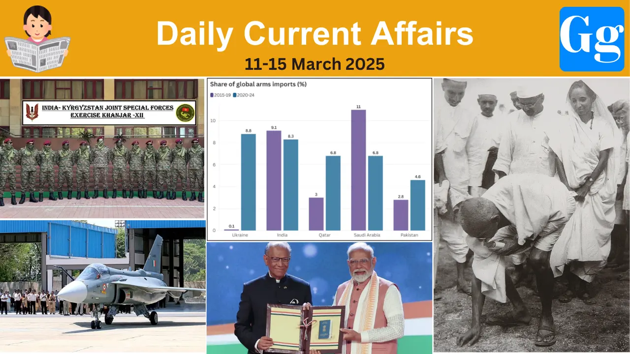 Daily Current Affairs 11-15 March 2025