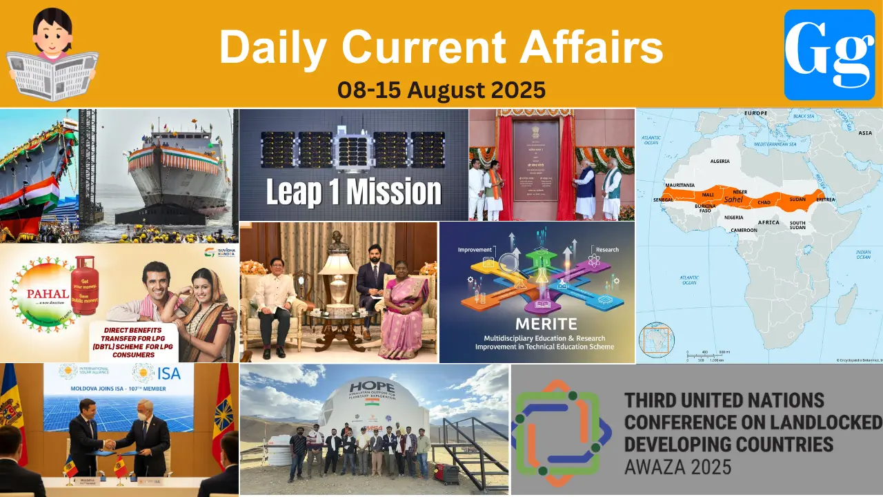 Daily Current Affairs 08-15 August 2025